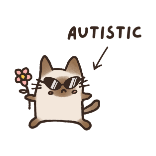 Autistic Cat (Light) T-Shirt