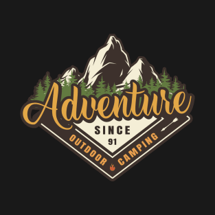 ADVENTURE OUTDOOR CAMPING SINCE 91 T-Shirt