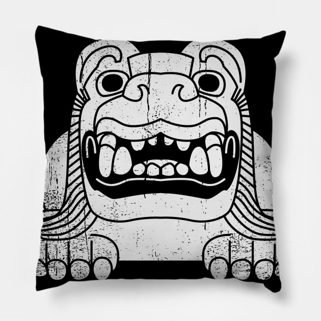 Olmec Jaguar Pillow by nickbeta