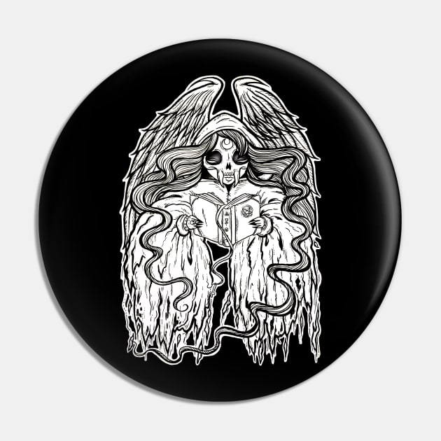 Your friend Death Pin by SpacebatDesigns 