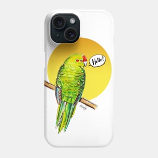 Green parrot Phone Case