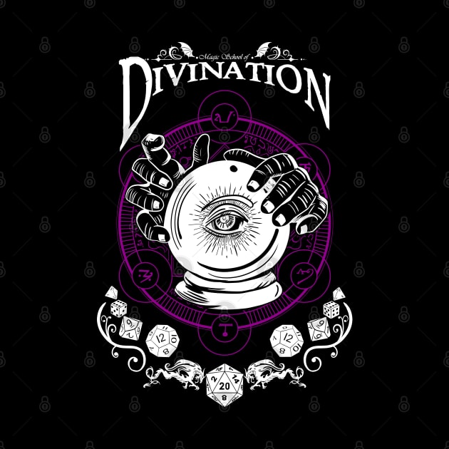 Divination - D&D Magic School Series: White Text by Milmino