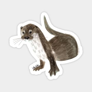 Happy Otter Lutra L Magnet