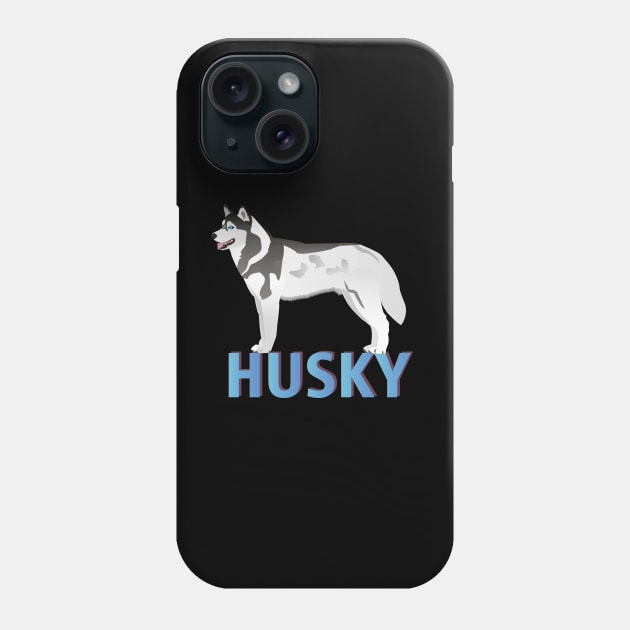 Lively Husky Dog Side View Phone Case by NorseTech