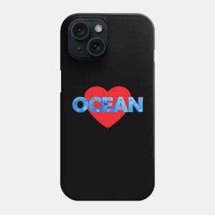 I Heart Ocean Sea Life Phone Case