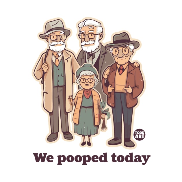 we pooped today by toddgoldmanart