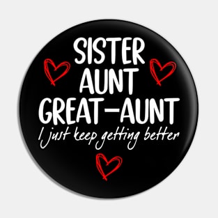 Mother's Day  from Grandkids Sister Aunt Great Aunt Pin