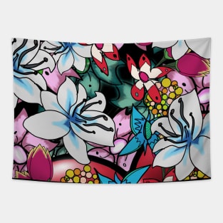 Flower Fantasy Tapestry