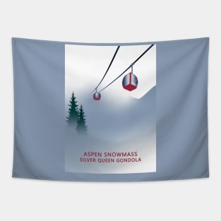 Aspen Silver Queen Gondola Tapestry