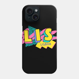 Lisbon, Portugal Retro 90s Logo Phone Case