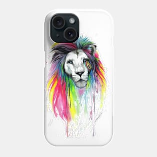 Lion In Watercolour Phone Case