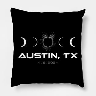 Total Solar Eclipse Austin, Texas Pillow