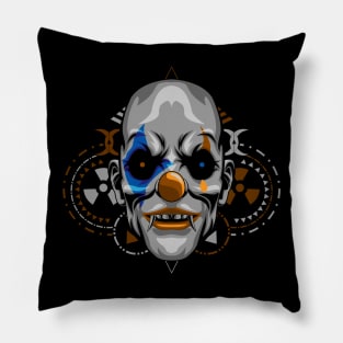 clown head scary Pillow