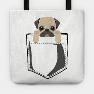 Pocket Pug Hanging Tote