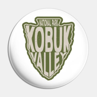 Kobuk Valley National Park name arrowhead Pin