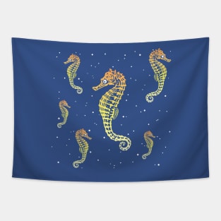 Seahorses in Space Tapestry