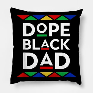 Dope Black Dad Cool Father's Day Gift African American Pride Pillow