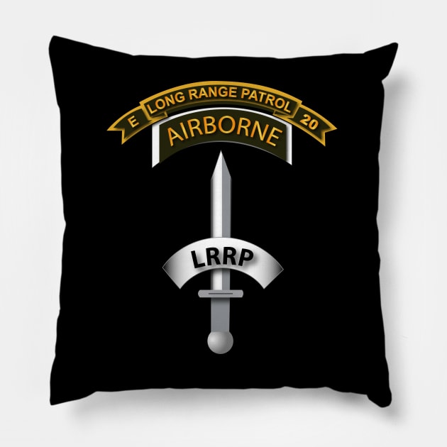 Vietnam - Co E 20th Inf LRRP - Badge Pillow by twix123844