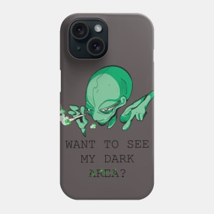 Aliens - Wanna see my Dark Area? Phone Case