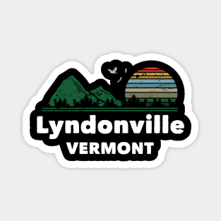 Mountain Sunset Flying Birds Outdoor Lyndonville Vermont Magnet