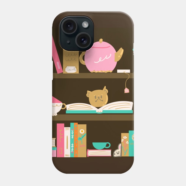 Tea and Books Phone Case by Fluffymafi