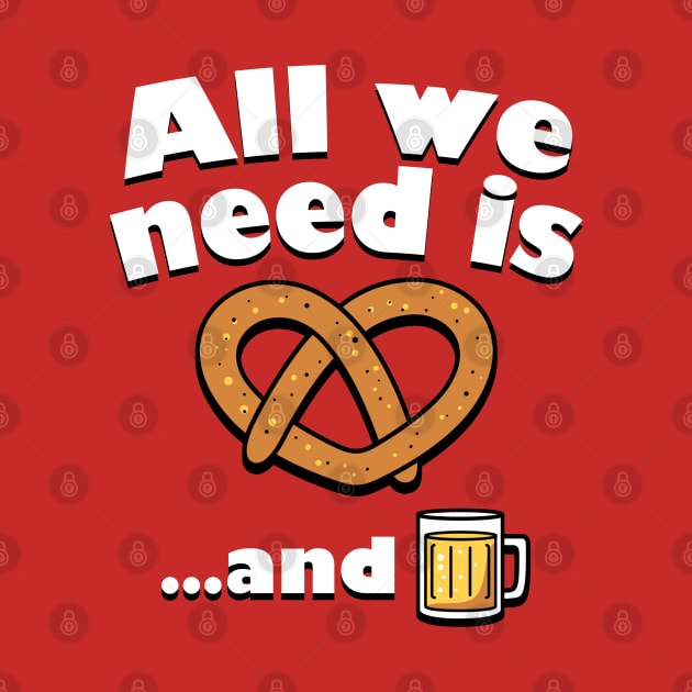 Beer and Pretzel Oktoberfest Retro 60's Hippie Slogan Funny Meme by BoggsNicolas