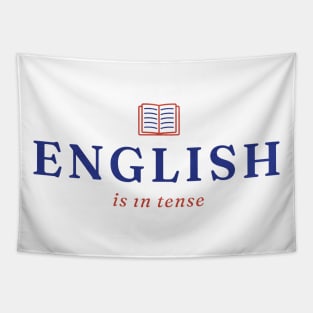 Funny english learning quote Tapestry