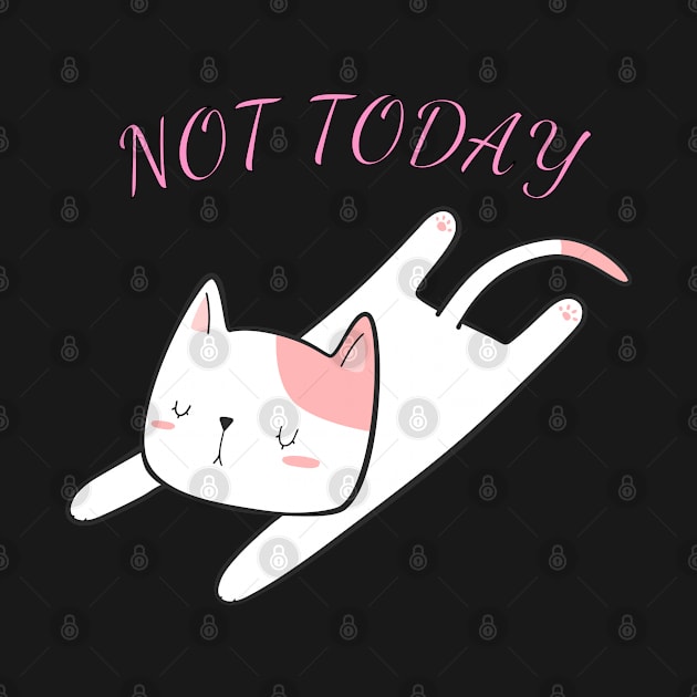 feeling lazy today cute cat by BigBoutique