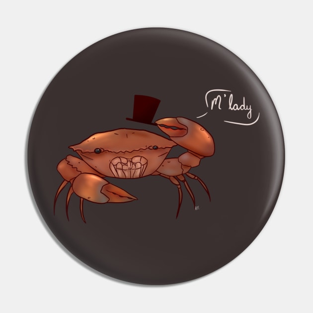 Fancy Crab Pin by Arumata