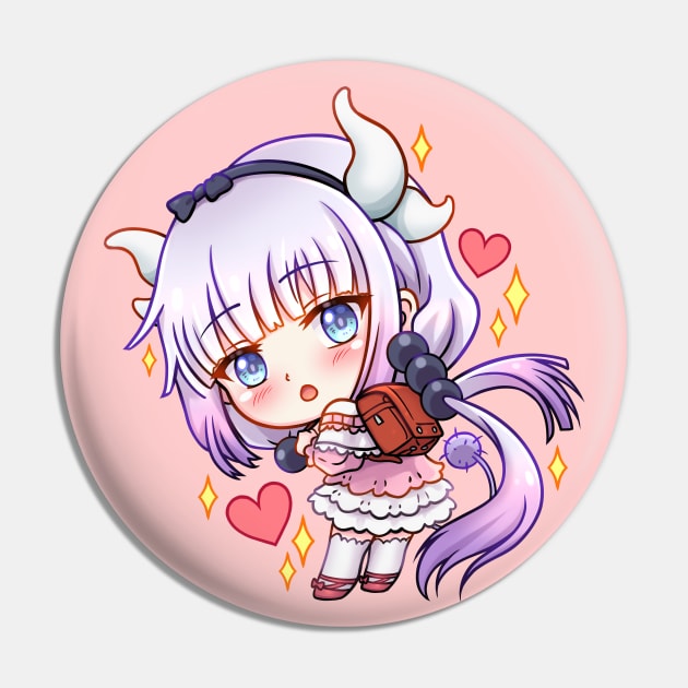 Chibi Electric Dragon Maid Pin by CristalZhaduir