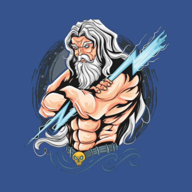 Discover THUNDER ZEUS CAN USE FOR T-SHIRT, OR GAMER ESPORT LOGO. VECTOR IS EDITABLE LAYERS - Zeus - T-Shirt