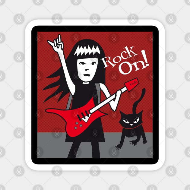 Rock On Emily! Magnet by Nerd Stuff