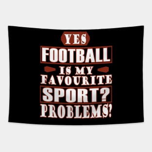 American Football Touchdown Field Goal Saying Tapestry