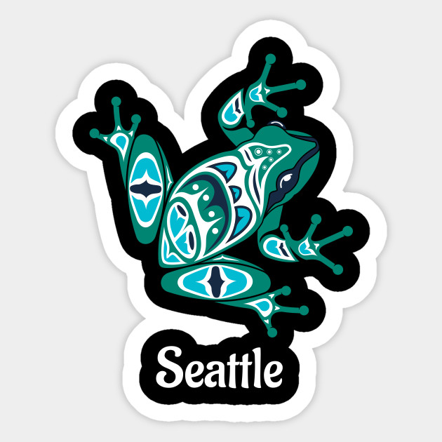 Seattle Frog Pacific Northwest Native American Indian Art
