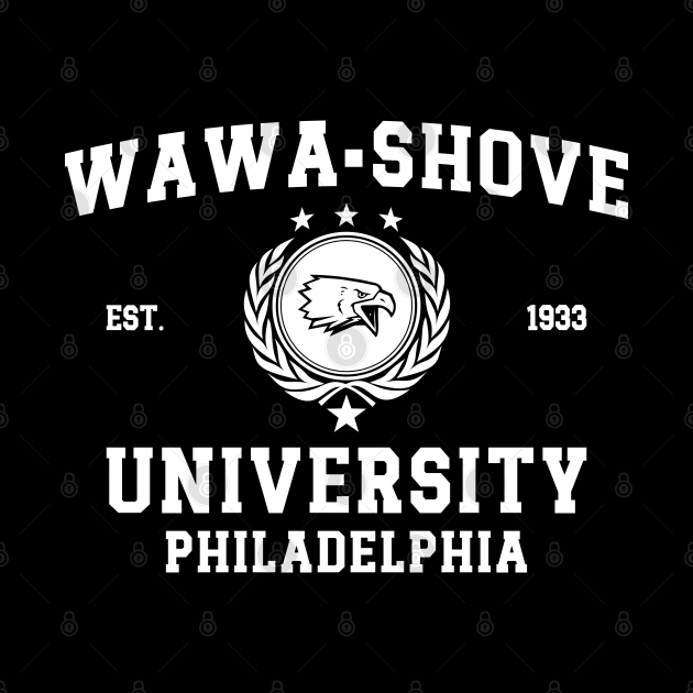 Retro Vintage Eagles Wawa-Shove University, Philadelphia by Emma