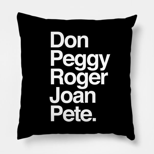 mad men Pillow by disfor