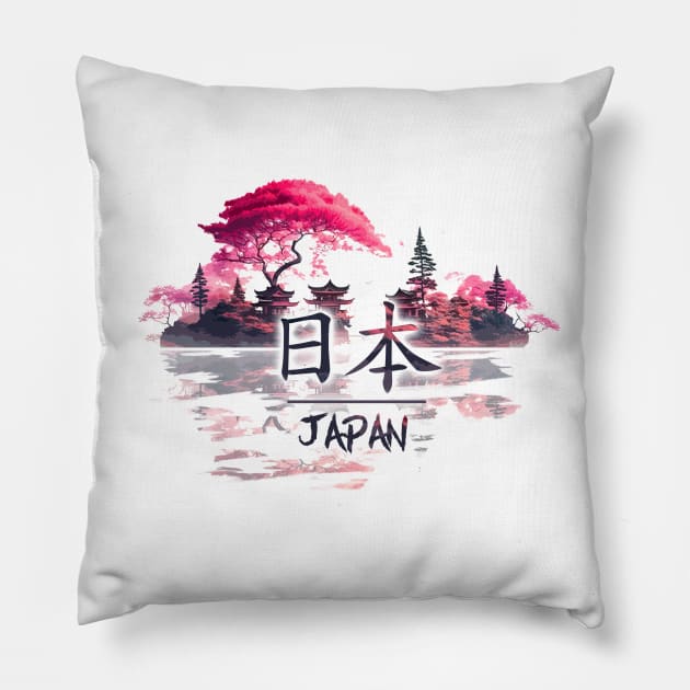 Japan Pillow by Meca-artwork