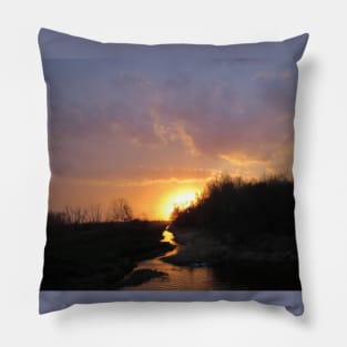 Manitoba Sunset No.2 Pillow