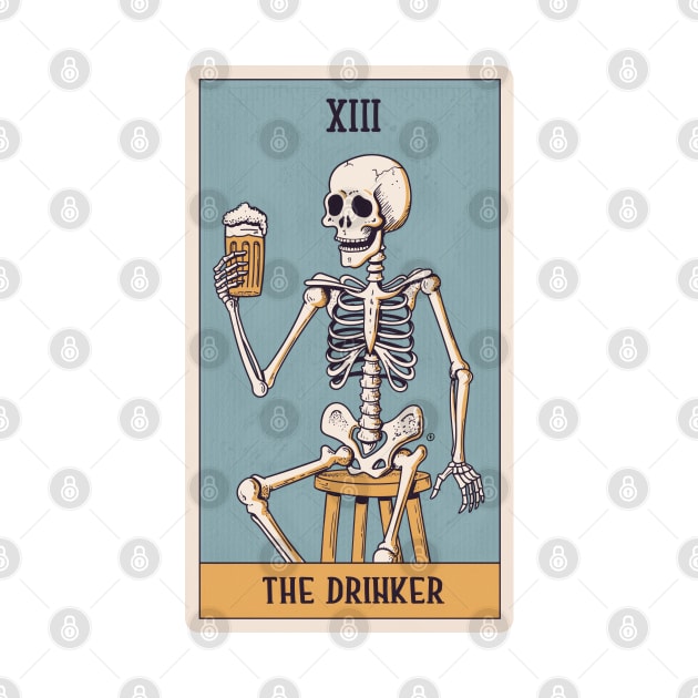 The Drinker Tarot Card by zoljo