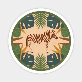 Tropical Zebra (Safari) Magnet