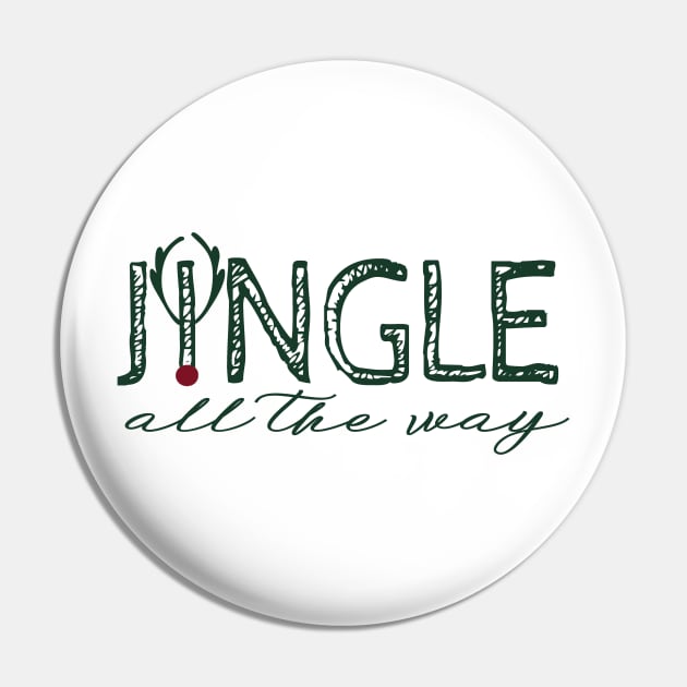 Jingle All the Way Pin by the plaid giraffe