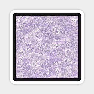 Lavender Paisley Pattern Magnet