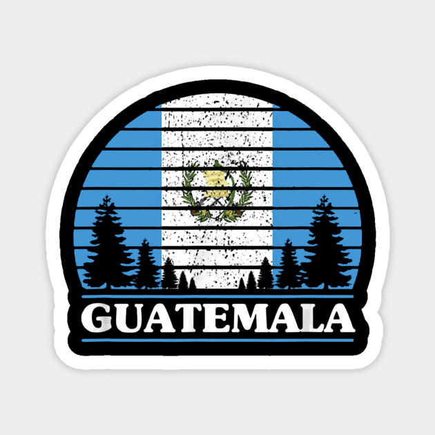 Guatemala Flag Forest Magnet by Kocekoceko