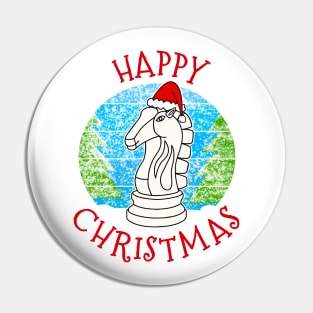 Christmas Chess Player Knight Xmas 2022 Pin