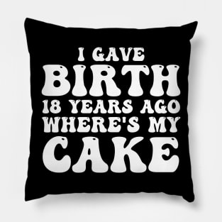 18th Birthday For Son Daughter 18 Year Old For Girls Pillow