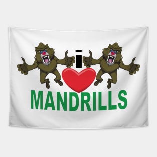 I Heart Mandrills Tapestry