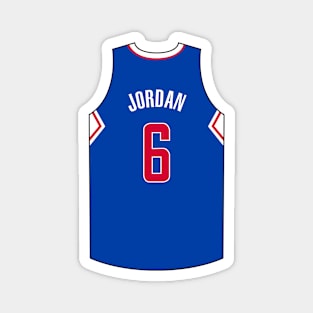 Deandre Jordan Los Angeles Jersey Qiangy Magnet