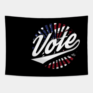 Vote Patriotic Design Tapestry