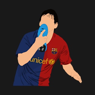 Messi Celebration goal Champions League 2009 T-Shirt