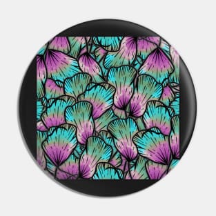 Lovely Flower Petal Flurry - Pink, Turquoise and Purple - Digitally Illustrated Flower Pattern for Home Decor, Clothing Fabric, Curtains, Bedding, Pillows, Upholstery, Phone Cases and Stationary Pin